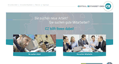 Desktop Screenshot of central-zeitarbeit.de